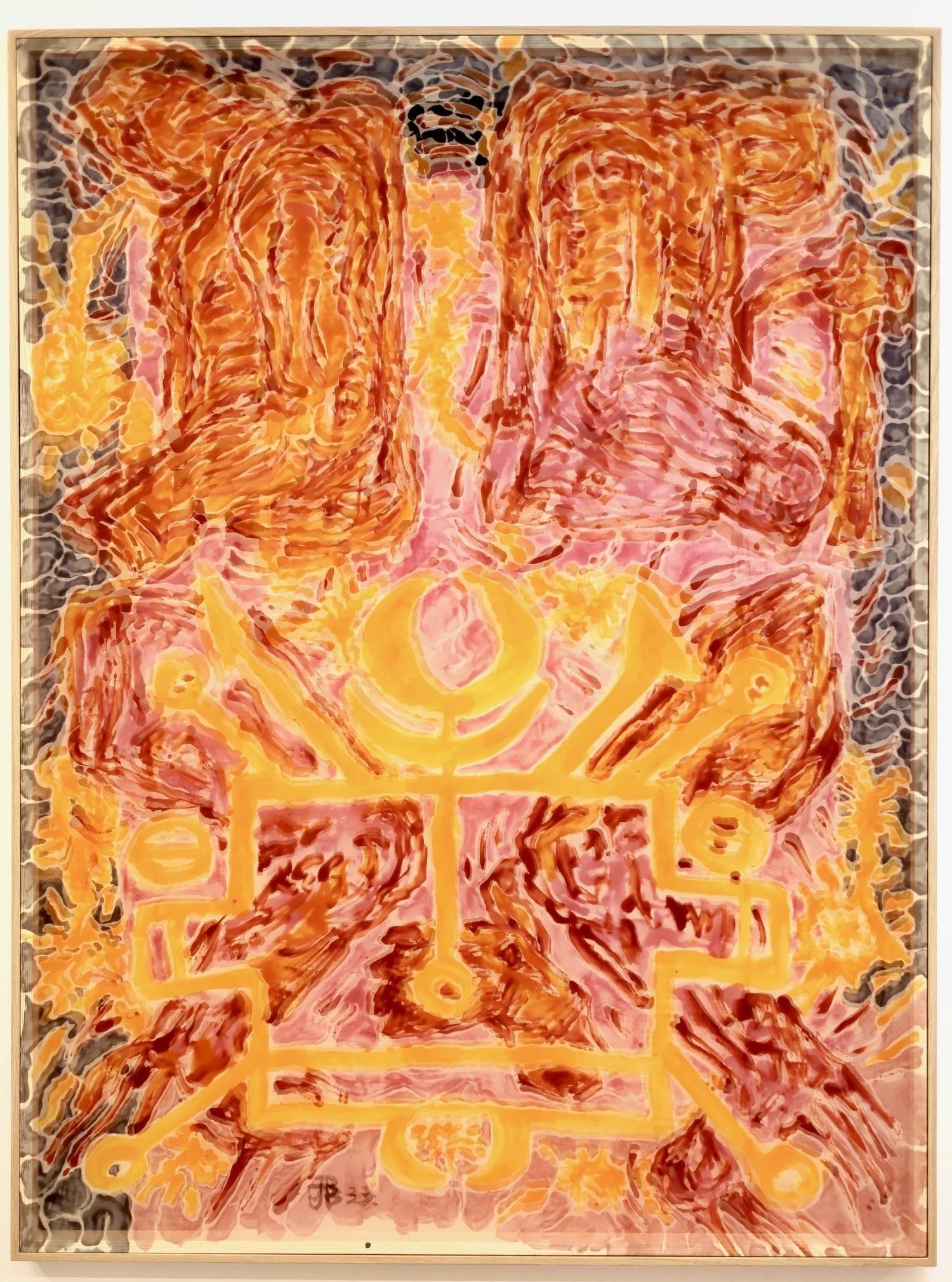 Ramblings #IV, 2022 — Silk, pigment
