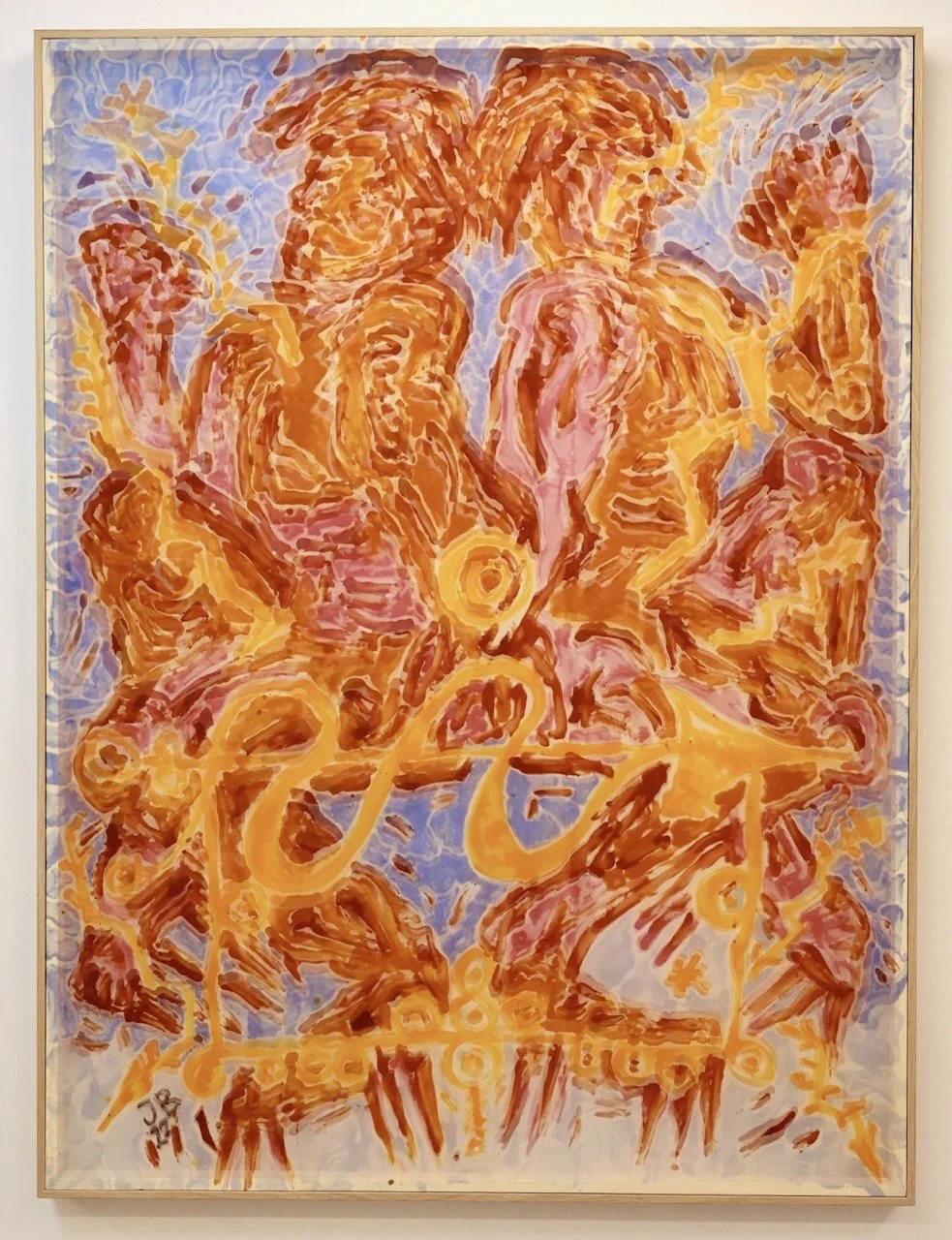 Ramblings #V, 2022 — Silk, pigment
